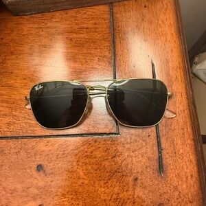 Authentic Ray-Ban “Caravan” Gold and Black Sunglasses